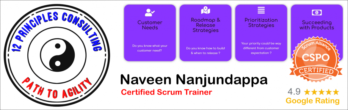 Book Online Tickets for Online Certified Scrum Product Owner CSP, .   
Watch Sample Online CSM Video 



 
 
 